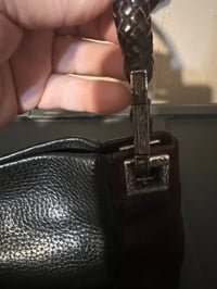 Image 2 of Brighton Black and Brown Leather Purse