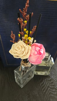 Image 2 of Dainty Collection:Roped Pink Peony and White Flowers Floral Reed Diffuser