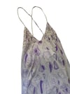 70s seashell low back maxi dress
