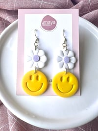 Happy/ teacher earrings