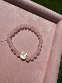 Image 1 of Madagasar Rose Quartz马粉兔兔手链