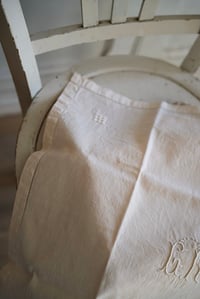 Image 6 of Lot de 3 serviettes monogrammées coloris pêche