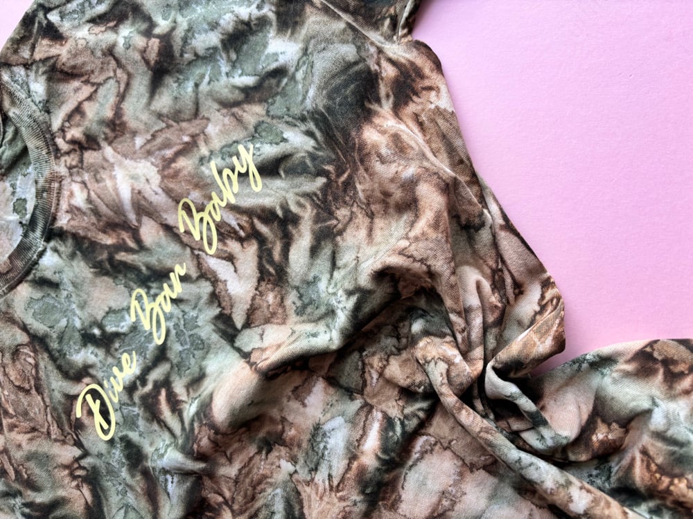 Image of camo dive bar baby tshirt LIMITED 