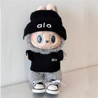 Image 5 of 15 17cm For Labubu Doll Badminton Sports Flat Hat Pants Clothes Sweater Pleated Skirt Outfit Clothin