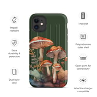 Image 3 of Colorful Mushroom Watercolor Mycology Nature Whimsical Tough Case for iPhone®