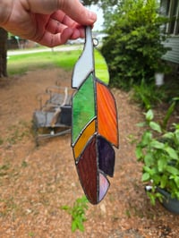 Image 2 of Stained glass feather 03
