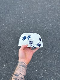 Image 3 of  TACTICAL OFF WHITE NAVY  TORONTO MAPLE LEAVES CUSTOM FITTED CAP