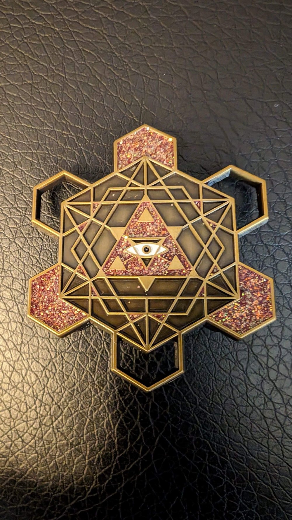 Sacred All Seeing Eye Hat Pin - Geometry Music Festival Geometry