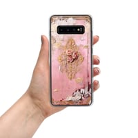 Image 6 of Pastel Pink Tattered Texture Rose Gold Goth Lolita Kawaii Inspired Clear Case for Samsung®