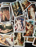 Jeu de 52 cartes vintage, rare, Les nus dans l’histoire de l’Art!
