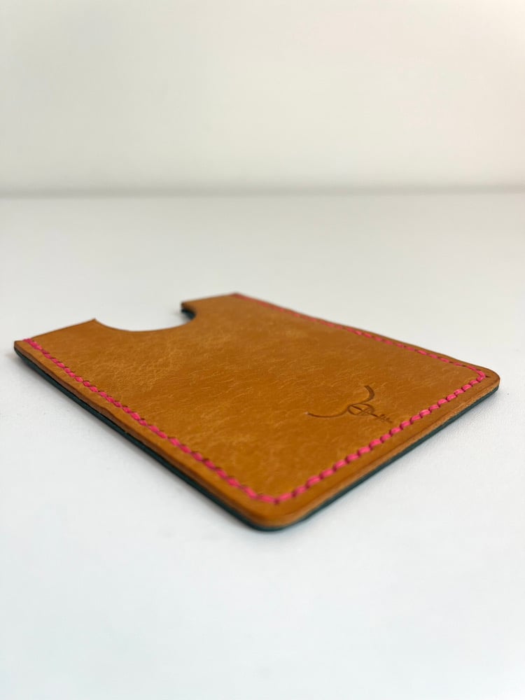 Image of 2-Tone Yellow/Ortensia Pueblo Cardholder 
