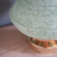 Image 3 of Lampe A Poser En Verre De Clichy Vert