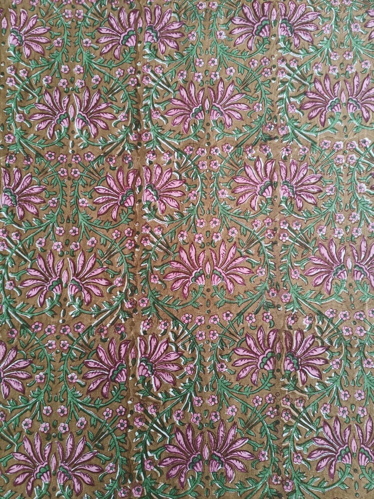 Image of Namasté fabric coeur fleuri