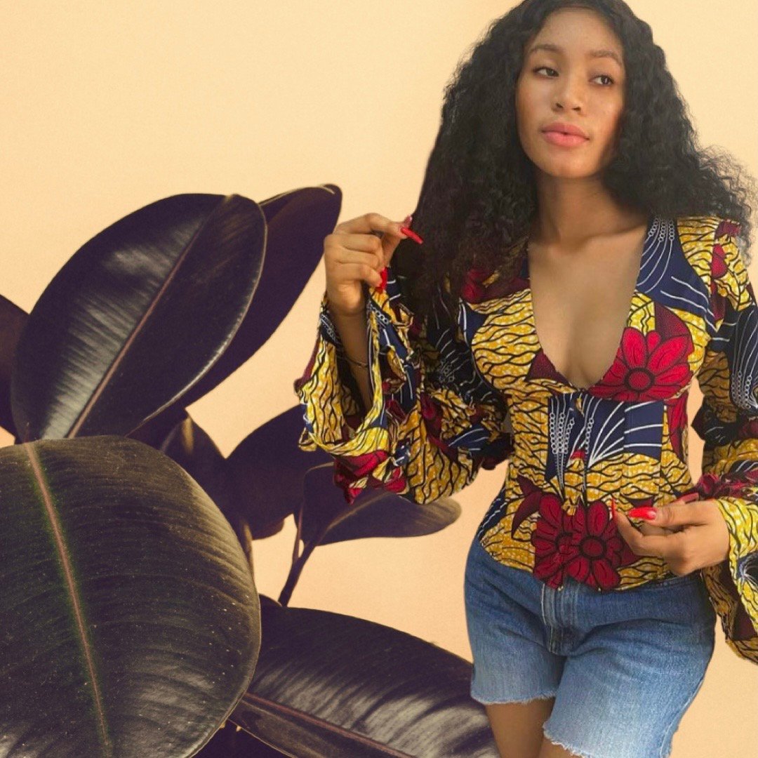 Hiki Corset African Print Top  The Azizi brand - Wholesale African  clothing and Dashikis