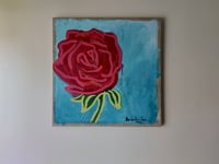 Image 1 of Large rose painting 