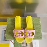 Image 9 of GG Color Block Suede Slides
