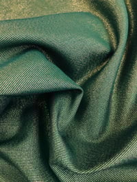 Image 2 of Loneta Lurex Verde con hilos Dorados - 12€/m