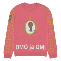 Image 1 of My Madrina Knitted crew neck sweater  (pink)