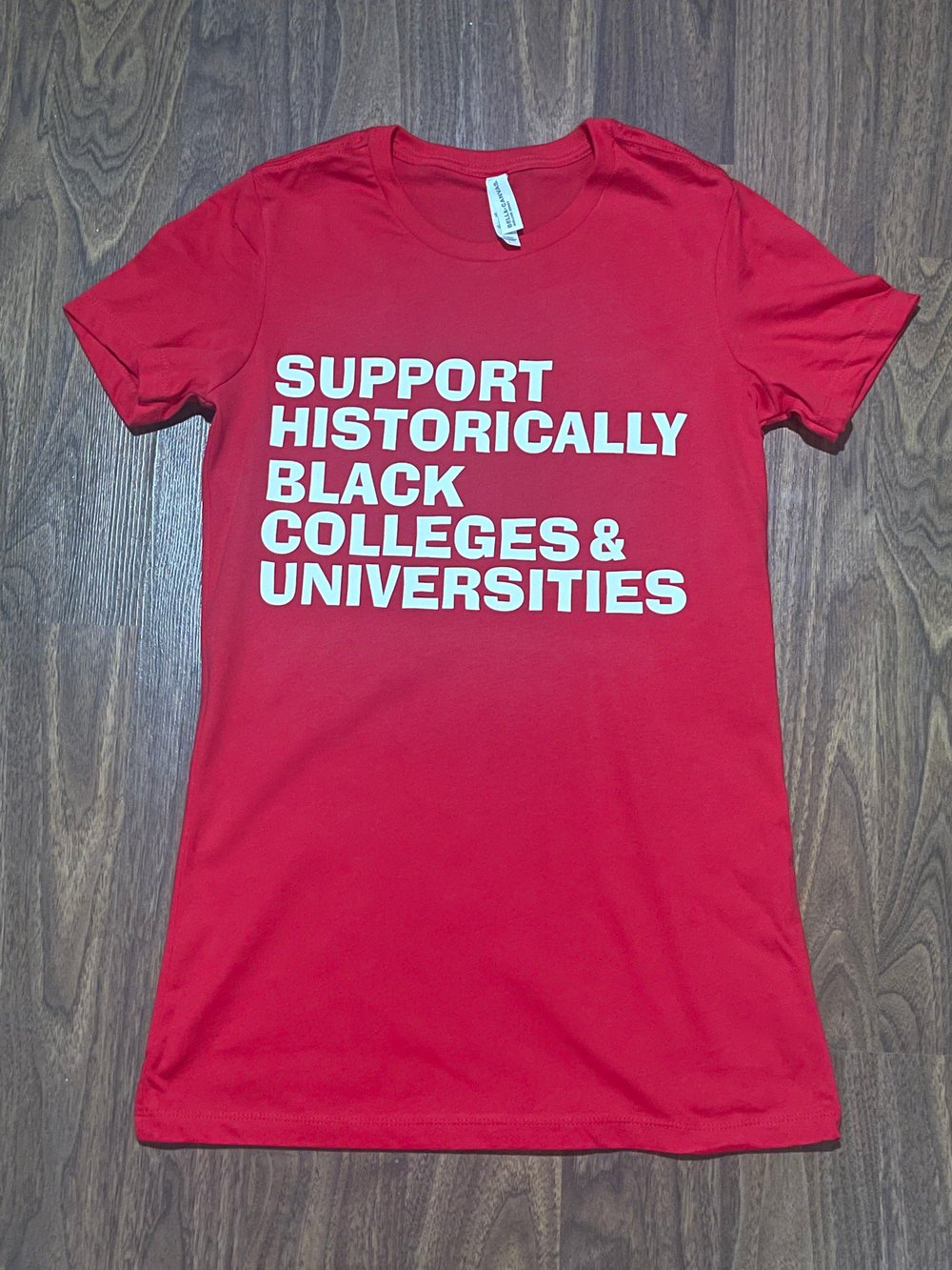 Support H.B.C.U.s Ladies Slim Fit T-Shirt