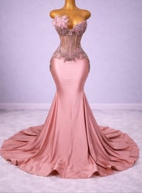 Image 1 of Blush Petals Prom Dress
