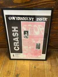 FRAMED  ORIGINAL 1988 GOVERNMENT ISSUE CRASH PROMOTIONAL POSTER .