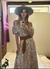 70s Lanz floral off shoulder maxi dress