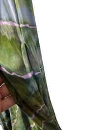 Image 6 of XXL Knit Pocket Tank Dress in Verdant Geode Ice Dye