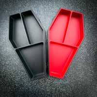 Image 8 of Black & Red Coffin Jewelry Box