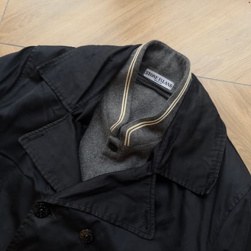 Image of AW 2009 Stone Island Raso Gommato Dual Layer Trench, Size Large