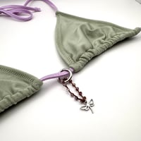 Image 1 of Purple Quartz Dragonfly Bikini Charm
