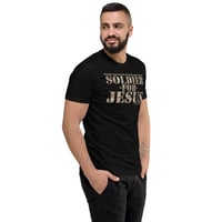 Image 1 of Soldier For Jesus Dark Fitted Short Sleeve T-shirt