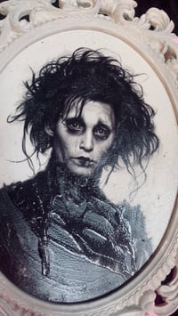 Image 3 of ‘EDWARD SCISSORHANDS’ [ Unique Print - { 1/1 } ] Hand Embellished Museum Archival Print