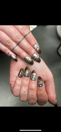 CHROME GRADIENT PRESS-ON NAIL WEAR SET - MADE TO ORDER