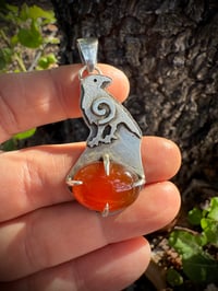 Image 1 of Carnelian Raven Claw Sterling Silver