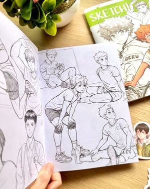 Image of Sketch! Fanzine [Yellow, Green, Red, Blue)
