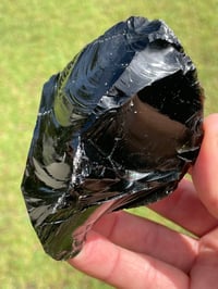 Image 5 of Raw Black Obsidian Chunk #1813