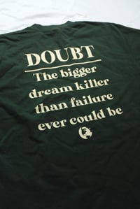 Image 2 of Doubt Tee - Forest Green/Cream