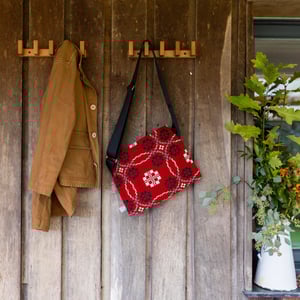 fforest blanket musette in berry red Image of fforest blanket musette in berry red