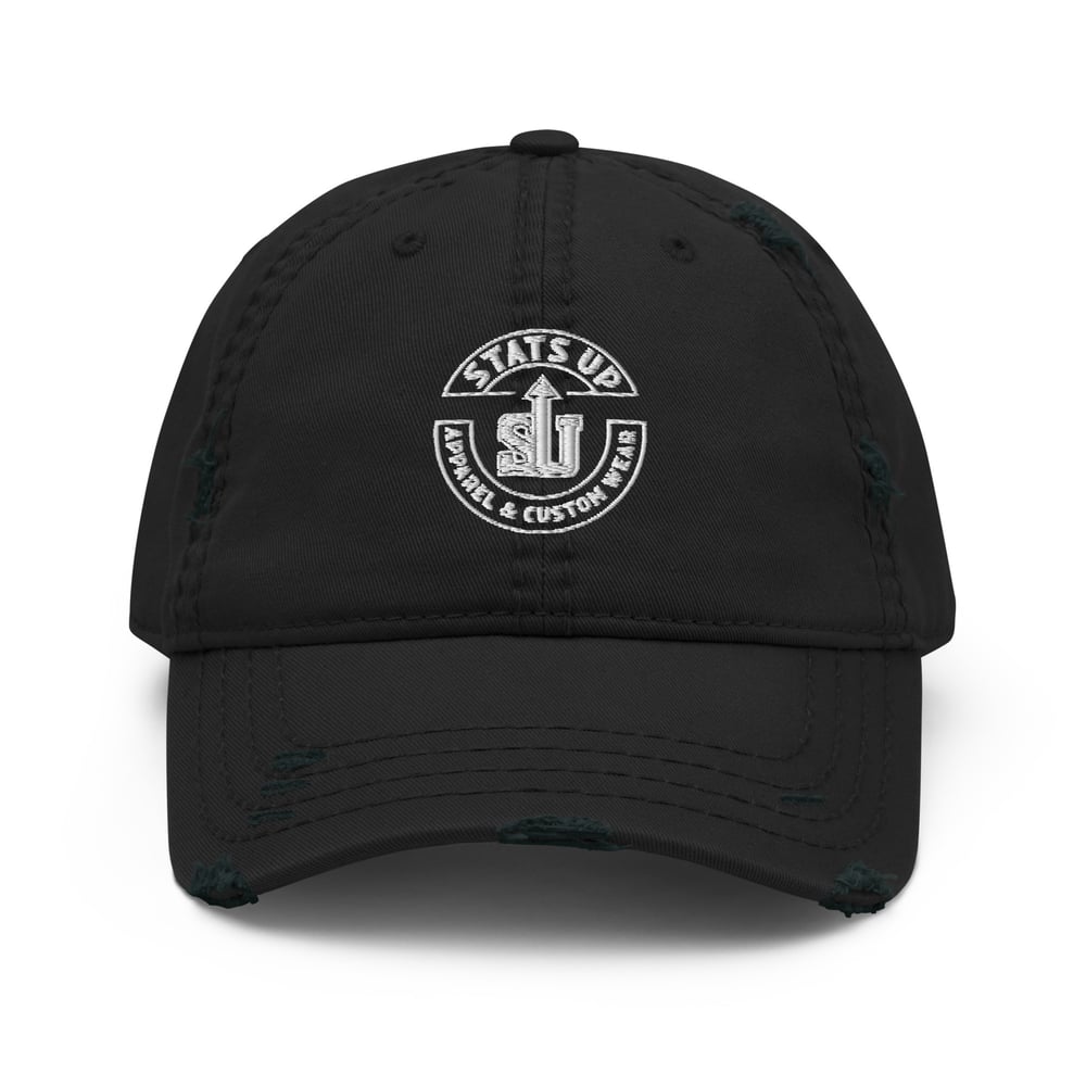 Image of Distressed Otto Cap (White Logo)