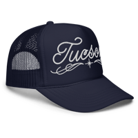 Image 4 of Tucson Cursive Foam trucker hat