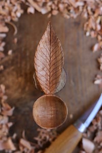 Image 1 of Cherry Leaf ~ Coffee Scoop 