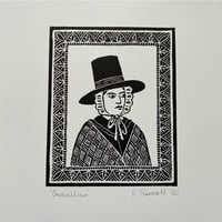 Image 1 of *2nd* 'Gwenllian' Linoprint