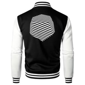 Image of Get Use 2 It Varsity Baseball Jacket (Black)