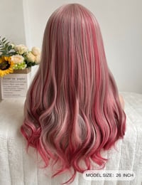 Image 2 of Ombré Pink (SYNTHETIC) Bang Wig