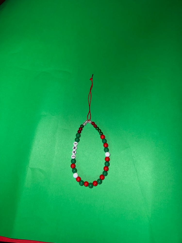 Image of Beaded & Letter Phone Accesory ❄️🎄