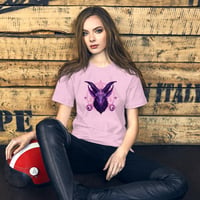 Image 9 of Purple and Pink Goat Baphomet Unisex t-shirt