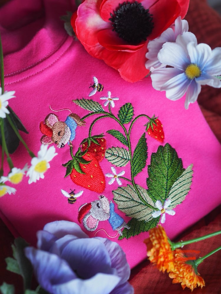 Image of The Strawberry Patch Gnomes - Cerise Tee