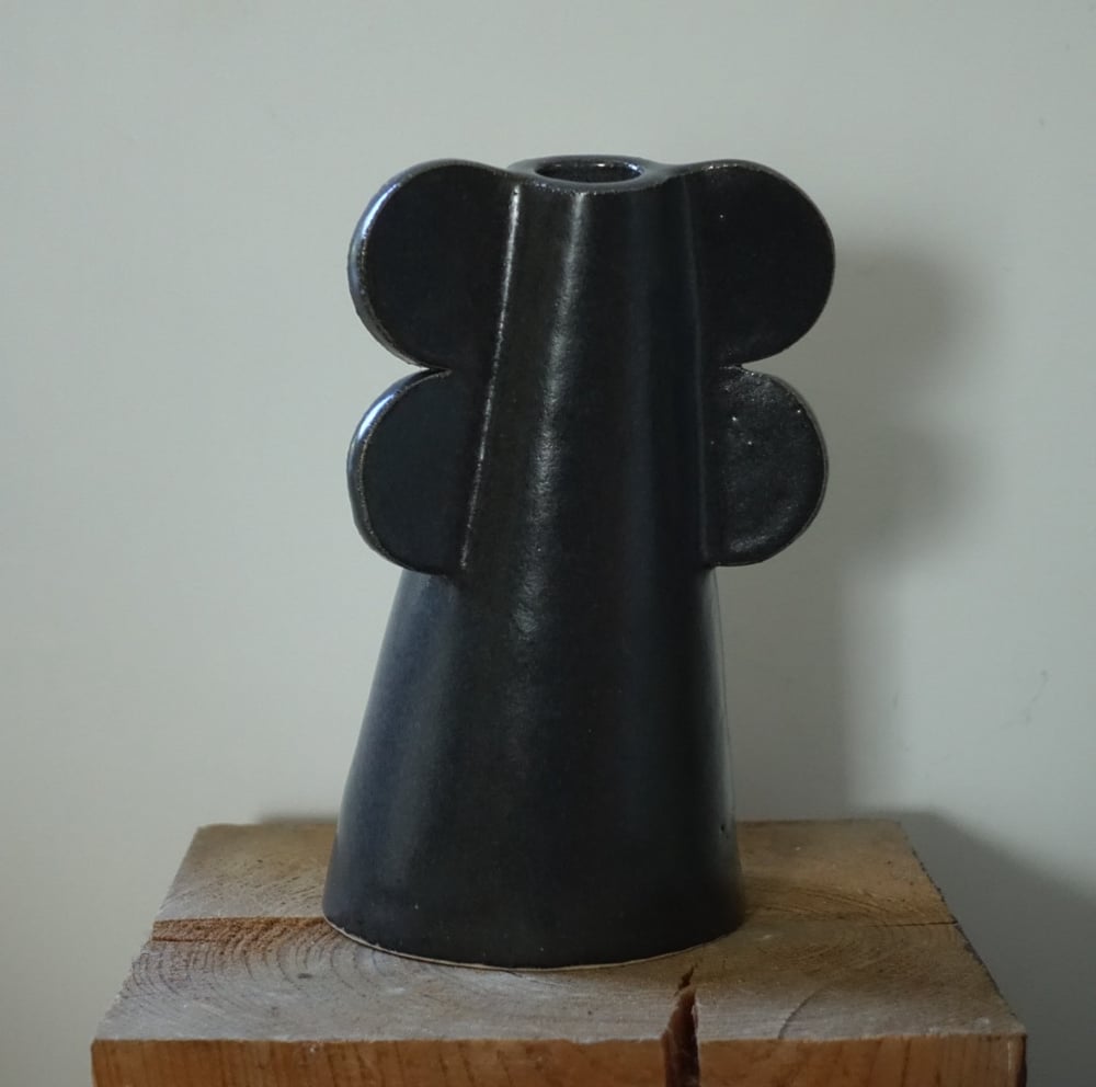 Image of Black Tapered Vase