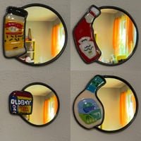 Image 4 of Stained/Fused glass condiment mirrors