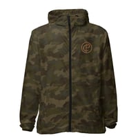 Image 4 of Corbin Pickard Camo Brown Unisex lightweight zip up windbreaker